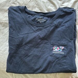 Vineyard Vines Long Sleeve XL Navy Whale Shirt
